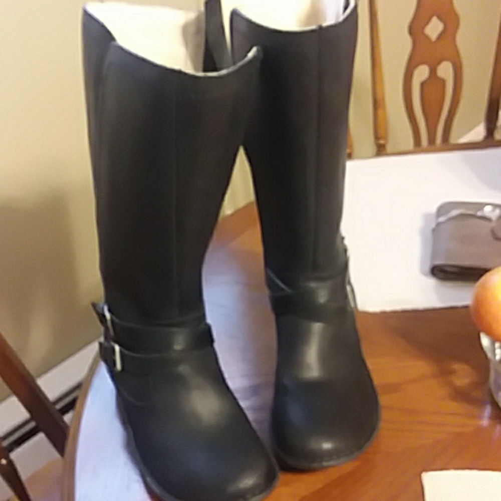 Black UGG Leather Boots
